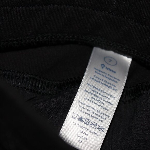 Black Ivivva Capris Size 7 - Picture 2 of 3